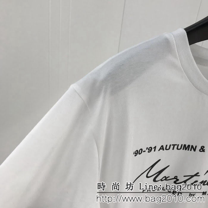 Martine ROSE INS超火款 19早春新款 簽名字母 情侶款短袖 ydi1563